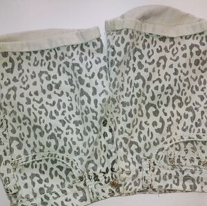 Rose Royce Randi Animal Print Denim Shorts